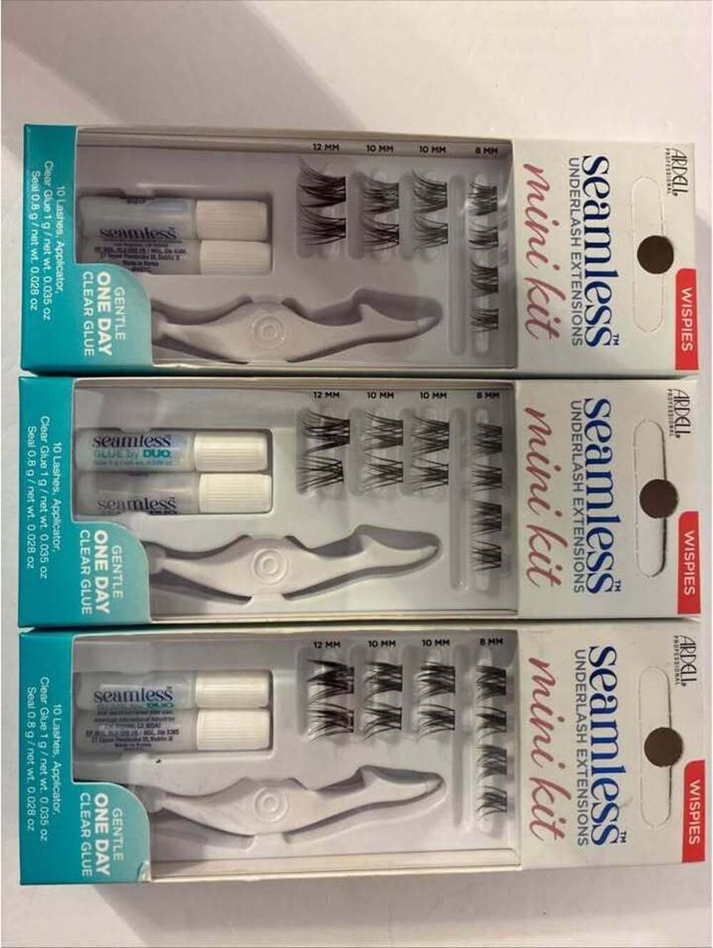 Ardell Seamless Underlash Extensions Mini Kit Wispies Set of 3 kits